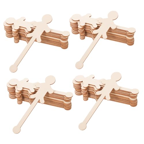 GALPADA 90 Stück Holzspan Dekoration Holzornament Rohlinge Junge/Mädchen Ausschnitte Anhänger Holzausschnitte Zum Basteln Weiblich/Männlich Ornament Holzscheiben von GALPADA
