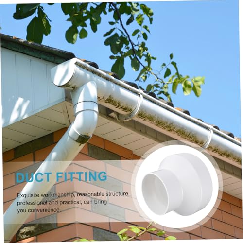 GALPADA Abs Lüftungsrohr Reduzierstück Duct Connector Ventilation Adapter aus Robustem Kunststoff Verschleißfest und Langlebig für Nahtloses Abluftrohrsystem von GALPADA