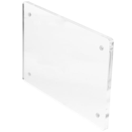 GALPADA Acryl Tischaufsteller Transparent Business License Frame Stabil Leichter Preisschildhalter für Cafés Restaurants Geschäfte Buffet Menühalter Schilder Anzeigen von GALPADA
