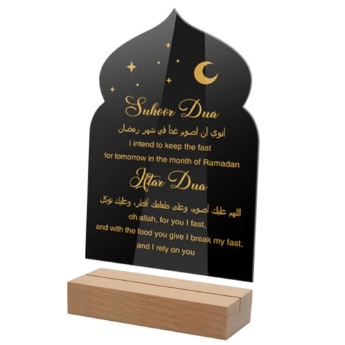 GALPADA Acryltisch Ornament Tischplatte Partydekorationen goldene Tischdekoration Tür Eid Mubarak Festivalschmuck Eid-Dekorationen für zu Hause eid Mubarak tischdekoration Holz Black GALPADA Acryltisch Ornament Tischplatte Partydekorationen goldene Tischdekoration Tür Eid Mubarak Festivalschmuck Eid-Dekorationen für zu Hause eid Mubarak tischdekoration Holz Black von GALPADA