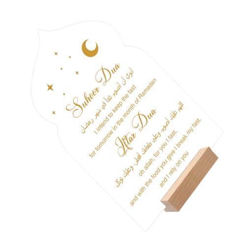 GALPADA Acryltisch Platte goldene Verzierungen schmücken Küchenschild Grad Schilder Ramadan-Party- Eid Mubarak-Handwerksornament Eid-Dekorationen für Partys Eid-Verzierung Holz GALPADA Acryltisch Platte goldene Verzierungen schmücken Küchenschild Grad Schilder Ramadan-Party- Eid Mubarak-Handwerksornament Eid-Dekorationen für Partys Eid-Verzierung Holz von GALPADA