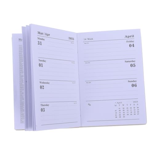 GALPADA Agenda-buch Tagesplaner Notizblock 2025 Kalenderplaner Notebook Bequemer Akademischer Planer 2025-planer Für Frauen Tagesplan Notizblock Exekutive Tagesplaner 2025 Täglich Pu Rosa von GALPADA