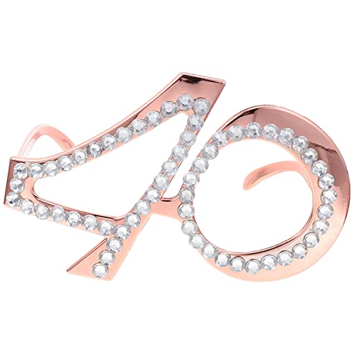 GALPADA Strass Geburtstag Brille Nummer Geburtstag Brille Dekorativ 40. Strass Brille Geburtstag GALPADA Strass Geburtstag Brille Nummer Geburtstag Brille Dekorativ 40. Strass Brille Geburtstag von GALPADA