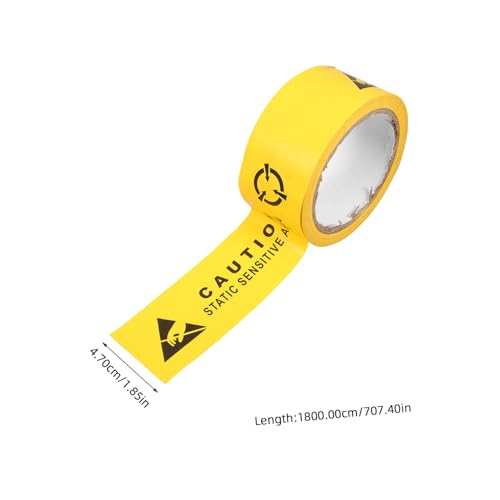 GALPADA Anti static Warnklebeband Bodenmarkierung Langlebig Stabil Klare Sicherheitskennzeichnung für Baustellen und Sicherheitsbereiche Gelb von GALPADA