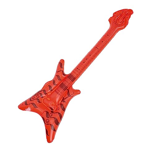 GALPADA Aufblasbare Gitarre Dekoratives Gitarrenmodell Für Musik Themenpartys Partybedarf Zufällige Farben Partyzubehör Für Jahre Feiern von GALPADA