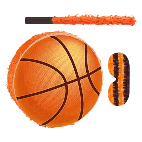GALPADA Basketball Pinata Partyspiel mit Augenbinde und Schläger Robuste Karton-konstruktion Vielseitige Sport-party Deko für Kindergeburtstag Schulveranstaltungen und Fotos Einfach GALPADA Basketball Pinata Partyspiel mit Augenbinde und Schläger Robuste Karton-konstruktion Vielseitige Sport-party Deko für Kindergeburtstag Schulveranstaltungen und Fotos Einfach von GALPADA