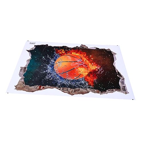 GALPADA Basketball Wandaufkleber Dekoration für Jungenzimmer Realistisches Wandtattoo Abnehmbar für Schlafzimmer Spielzimmer und Kindergärten GALPADA Basketball Wandaufkleber Dekoration für Jungenzimmer Realistisches Wandtattoo Abnehmbar für Schlafzimmer Spielzimmer und Kindergärten von GALPADA