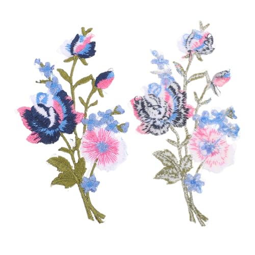 GALPADA Bestickte Blumen Aufnäher Applikation zum Aufbügeln und Annähen Stabile Stickerei für Kleidung Rucksack Hut Vielseitig Einsetzbar DIY Basteln von GALPADA
