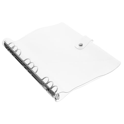 GALPADA Binder Notebook Hülle Transparent Ringbuch Umschlag Leichtes Langlebiges Kunststoff Cover für Studenten Einfach zu Öffnen Schließen Rutschfest und Tragbar von GALPADA