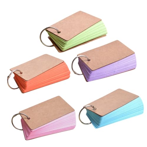 GALPADA Blanko Karteikarten mit Ring Farbige Lernkarten für Schüler Beschreibbare Notizblöcke Tragbare Memo Pads in Blau Hellgrün Orange Rosa für Vokabeltraining und Lernrevision GALPADA Blanko Karteikarten mit Ring Farbige Lernkarten für Schüler Beschreibbare Notizblöcke Tragbare Memo Pads in Blau Hellgrün Orange Rosa für Vokabeltraining und Lernrevision von GALPADA