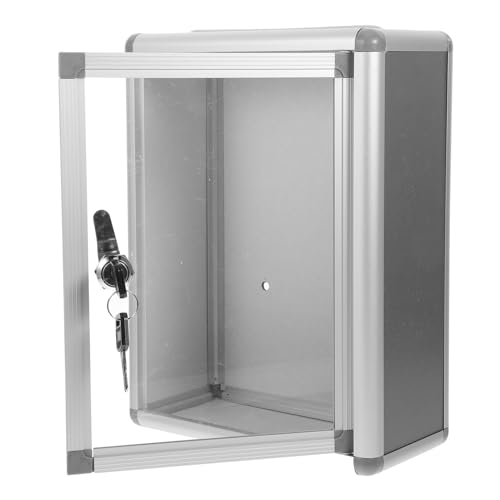 GALPADA Box Lock Mailbox Truhe Organizer Von Schreibtisch Slots Stapelbar Stash Mini Tip Container Vorschlag Sammelbehälter Storage Catcher Hochzeit Organizer Brief Aluminiumlegierung von GALPADA