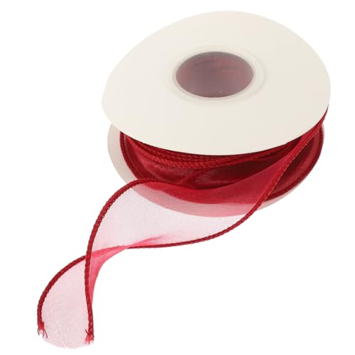 GALPADA Breites Fischschwanz chiffonband in Weinrot Dekoratives Geschenkband zum Basteln DIY Floristik Festtagsband Haltbares Farbintensives Schmuckband für Geschenkverpackung und GALPADA Breites Fischschwanz chiffonband in Weinrot Dekoratives Geschenkband zum Basteln DIY Floristik Festtagsband Haltbares Farbintensives Schmuckband für Geschenkverpackung und von GALPADA