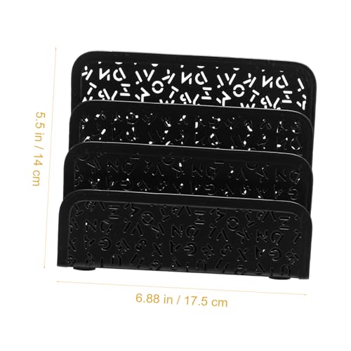 GALPADA Briefhalter Schwarz Europäisches Design Rostfreier Briefablage Organizer Stabiler Briefaufbewahrer für Schreibtisch Modernes Einfaches Büro Zubehör GALPADA Briefhalter Schwarz Europäisches Design Rostfreier Briefablage Organizer Stabiler Briefaufbewahrer für Schreibtisch Modernes Einfaches Büro Zubehör von GALPADA