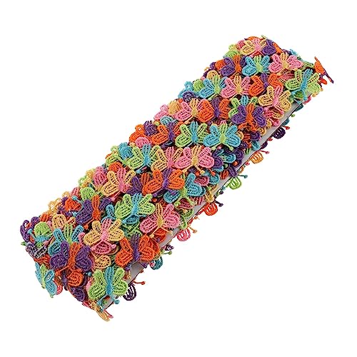 GALPADA Bunte Bestickte Spitzenbordüre für Kinderkleidung Farbenfrohes DIY Nähzubehör Weiches Spitzenband mit Cartoon Vielseitig für Babybekleidung Taschen und Partydekoration von GALPADA