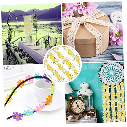 GALPADA Bunte Spitzen Verzierung Stickerei Spitzenband Borte Zierliche Satin Stoff Rosen Blumen Nähbesatz Hochzeitsband Rosen Nähen Bastelband Chiffon Girlande Gelb GALPADA Bunte Spitzen Verzierung Stickerei Spitzenband Borte Zierliche Satin Stoff Rosen Blumen Nähbesatz Hochzeitsband Rosen Nähen Bastelband Chiffon Girlande Gelb von GALPADA
