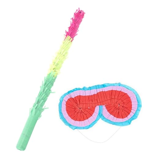 GALPADA Buntes Pinata Schlagset aus Papier mit Teiligem aus Pinata und Augenmaske Leichtes Partyspiel für Kindergeburtstag Geeignet für Feier und Festival Dekoration GALPADA Buntes Pinata Schlagset aus Papier mit Teiligem aus Pinata und Augenmaske Leichtes Partyspiel für Kindergeburtstag Geeignet für Feier und Festival Dekoration von GALPADA