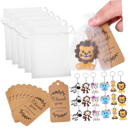 GALPADA Cartoon Tier Schlüsselanhänger mit Waldtier Motiven Robuste Kunststoff Metall Anhänger als Mitgebsel für Kindergeburtstag Dekoration GALPADA Cartoon Tier Schlüsselanhänger mit Waldtier Motiven Robuste Kunststoff Metall Anhänger als Mitgebsel für Kindergeburtstag Dekoration von GALPADA