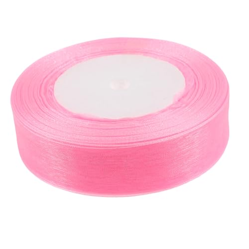GALPADA Chiffon Organza Geschenkband Breit Weiches Strapazierfähiges Dekoband für DIY Schleifen Blumensträuße Geschenkverpackung Basteln und Hochzeitsdeko Rosa Verpackungsband GALPADA Chiffon Organza Geschenkband Breit Weiches Strapazierfähiges Dekoband für DIY Schleifen Blumensträuße Geschenkverpackung Basteln und Hochzeitsdeko Rosa Verpackungsband von GALPADA