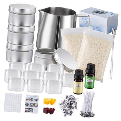 GALPADA DIY Kerzenherstellungsset mit Griff Langlebiger Wachsschmelzbecher für Duftkerzen Einfach zu Reinigen Schnelles Erhitzen für Erwachsene Geburtstags und Party DIY Kerzen GALPADA DIY Kerzenherstellungsset mit Griff Langlebiger Wachsschmelzbecher für Duftkerzen Einfach zu Reinigen Schnelles Erhitzen für Erwachsene Geburtstags und Party DIY Kerzen von GALPADA
