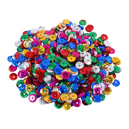 GALPADA DIY Kunststoff Pailletten Glitzernde Kleidungsdekoration Runde Holografische Sequins für Schmuck Handwerk Basteln Kostüm Verzierung von GALPADA