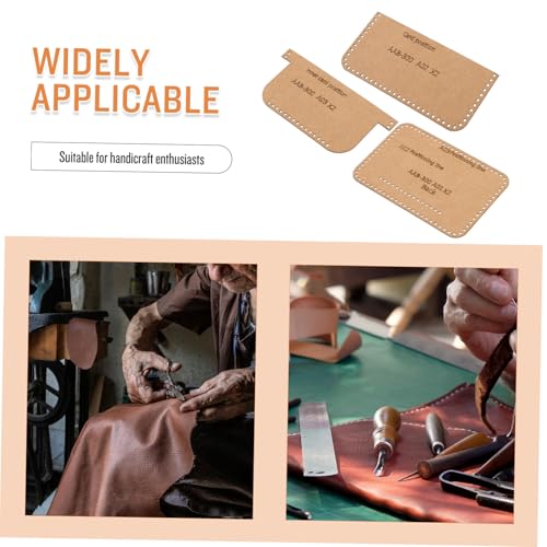 GALPADA DIY Lederhandwerk Wallet Schablone aus Langlebigem Kraftpapier Präzise Muster für Klassische Kurze Geldbörsen Vielseitig Einsetzbar für Lederherstellung Geeignet für von GALPADA