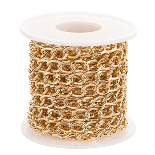 GALPADA DIY Metallkette für Schmuckherstellung Hochwertige Gliederkette für Armbänder und Taschen Vielseitig Einsetzbar Robustes und Sicheres Material Goldfarbe GALPADA DIY Metallkette für Schmuckherstellung Hochwertige Gliederkette für Armbänder und Taschen Vielseitig Einsetzbar Robustes und Sicheres Material Goldfarbe von GALPADA