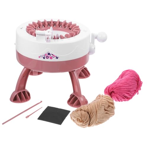 GALPADA DIY Pinguin Strickmaschine aus Kunststoff Manuelle Stehende Webmaschine Robustes Strickspielzeug für Jungen und Mädchen Fördert Koordination und Kreativität Kompakt und Tragbar von GALPADA