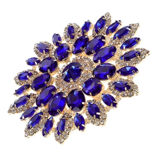 GALPADA DIY Rhinestone Applikation Aufnäher für Kleidung Kreativer Blumen Patch zum Aufbügeln und Dekorieren von Kleidungsstücken Broche für Hochzeitskleider Blau GALPADA DIY Rhinestone Applikation Aufnäher für Kleidung Kreativer Blumen Patch zum Aufbügeln und Dekorieren von Kleidungsstücken Broche für Hochzeitskleider Blau von GALPADA