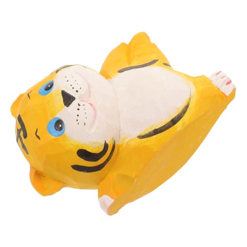 GALPADA Dekorative Holzfigur Tiger Handgefertigtes Deko-Element Für Zuhause Symbol Für Und Für Schreibtisch Schlafzimmer Oder Büro GALPADA Dekorative Holzfigur Tiger Handgefertigtes Deko-Element Für Zuhause Symbol Für Und Für Schreibtisch Schlafzimmer Oder Büro von GALPADA