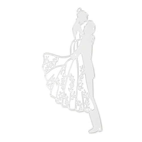 GALPADA Diy Hochzeits Schablone Metal Cutting Die Carbonstahl Stanzform Brautpaar für Karten Einladungen Scrapbooking Album Dekoration Craft GALPADA Diy Hochzeits Schablone Metal Cutting Die Carbonstahl Stanzform Brautpaar für Karten Einladungen Scrapbooking Album Dekoration Craft von GALPADA