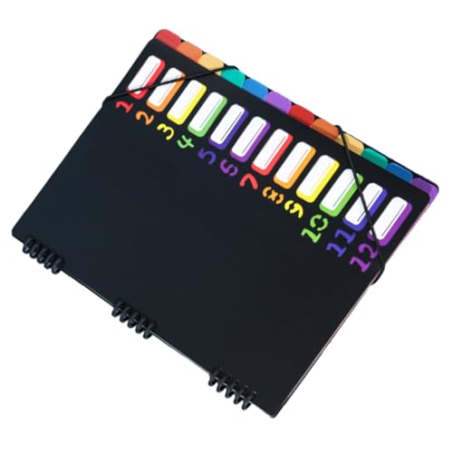 GALPADA Dokumentenmappe mit Fächern Transparente Aktenordner mit Regenbogen Tabs Leicht und Tragbar für Büro und Schule Langlebig und Effizient Organisiert GALPADA Dokumentenmappe mit Fächern Transparente Aktenordner mit Regenbogen Tabs Leicht und Tragbar für Büro und Schule Langlebig und Effizient Organisiert von GALPADA