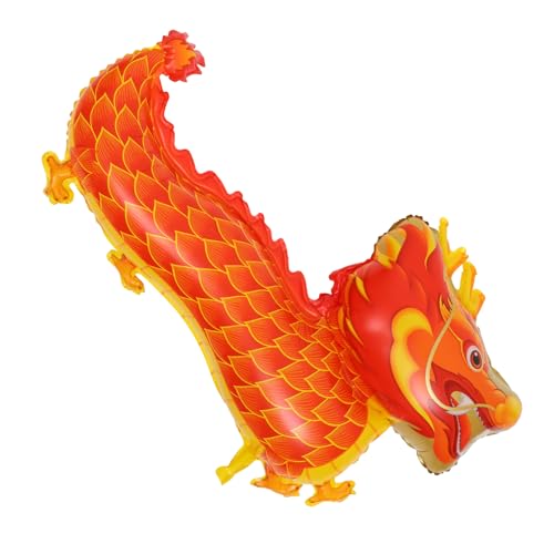GALPADA Drachenballon für Chinesische Neujahr Roter Drachen Folienballon Dekoration für Festlichkeiten Vielseitig Einsetzbar für Partys und Fotoshootings von GALPADA
