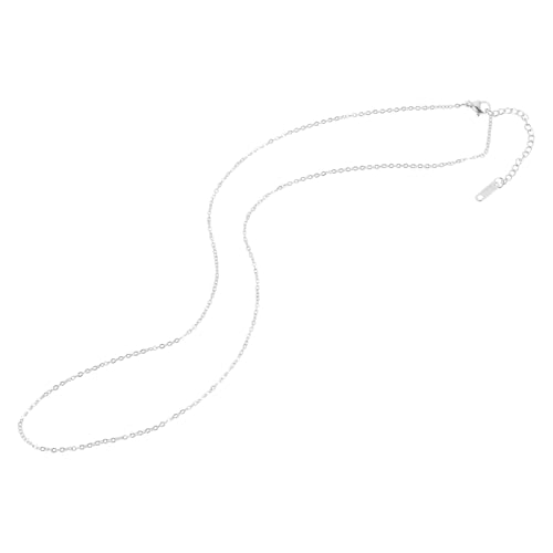 GALPADA Edelstahlkette mit Verlängerung Glatte Oberfläche Rostfrei und Langlebig DIY Schmuckkette für Halsketten Sicher und Angenehm zu Tragen Vielseitig Einsetzbar für Schmuckherstellung von GALPADA