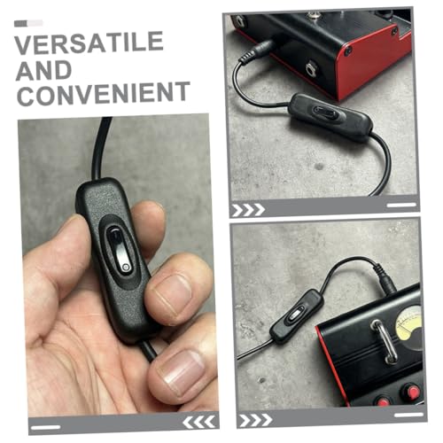 GALPADA Effektgerät Stromkabel Schalter Gitarre Power Adapter Verlängerungskabel Robustes Gummimaterial Metallstecker Kompatibel mit Pedal effektgeräten von GALPADA