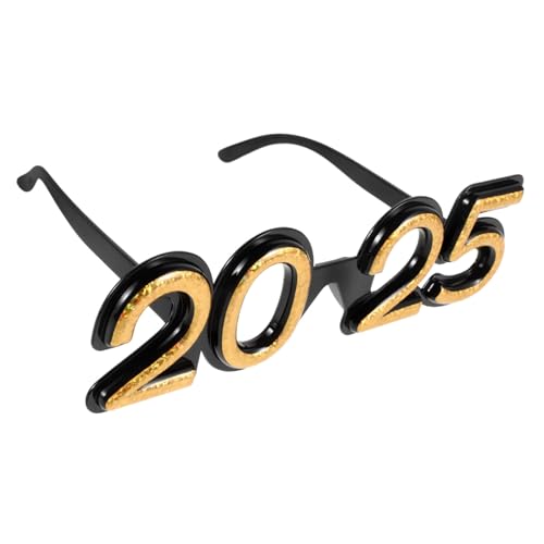 GALPADA Einzigartige Neujahrsbrille, Bequeme Brille, Zahlenbrille, Partyzubehör, 2025 Neujahrsparty, Lustige Brille, Neuheitsbrille GALPADA Einzigartige Neujahrsbrille, Bequeme Brille, Zahlenbrille, Partyzubehör, 2025 Neujahrsparty, Lustige Brille, Neuheitsbrille von GALPADA