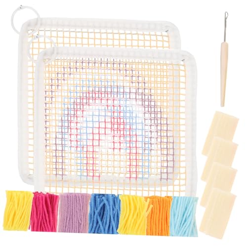 GALPADA Embroidery Coaster DIY Kit mit Buntem Stickmaterial Langlebig und Farbecht als Getränkuntersetzer für Wohnzimmer Küche und Auto Handarbeitsset für Anfänger und Hobbyisten von GALPADA