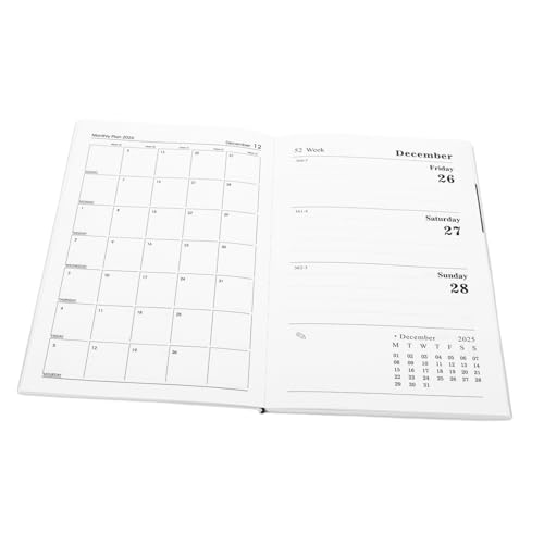 GALPADA Englischer Planer mit PU Einband Monate Wochen und Monatskalender Reiseformat Schlanker Zeitorganisator für Studenten Berufstätige und Unternehmer Leicht und GALPADA Englischer Planer mit PU Einband Monate Wochen und Monatskalender Reiseformat Schlanker Zeitorganisator für Studenten Berufstätige und Unternehmer Leicht und von GALPADA