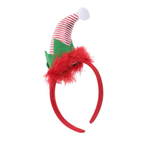 GALPADA Entzückender Elfenhut-stirnband, Elfen-stirnband, Weihnachts-elfenhut-haarspange Für Weihnachtsfeiern, Saisonale Feiern, Gestreifter Weihnachtsmannmütze-haarreifen GALPADA Entzückender Elfenhut-stirnband, Elfen-stirnband, Weihnachts-elfenhut-haarspange Für Weihnachtsfeiern, Saisonale Feiern, Gestreifter Weihnachtsmannmütze-haarreifen von GALPADA
