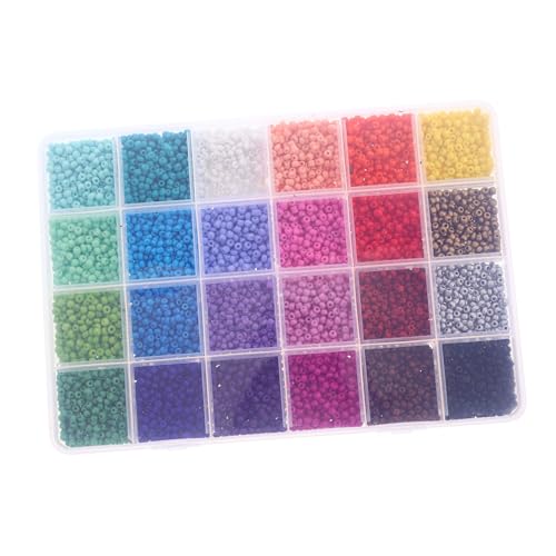 GALPADA Fächer Bunte Glasperlen für Schmuckherstellung Acryl Spacer Perlen für Armband Basteln Glatte Oberfläche Kinderfreundlich Vielseitig für DIY Anhänger und Dekorationen von GALPADA