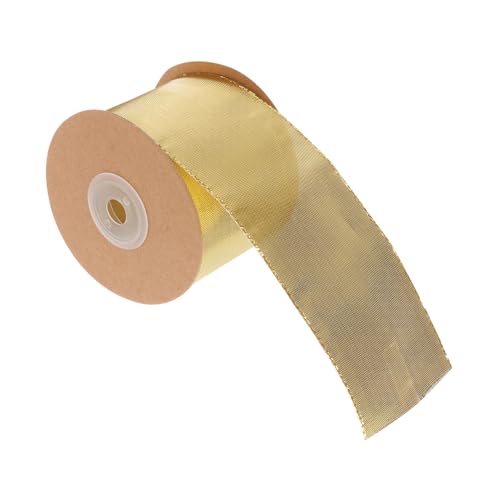 GALPADA Festliches Geschenkband Gold Glänzend mit Glitzerfäden Vielseitiges Dekoband für Geschenkverpackung DIY Blumensträuße Strapazierfähiges Satinband für Besondere Anlässe GALPADA Festliches Geschenkband Gold Glänzend mit Glitzerfäden Vielseitiges Dekoband für Geschenkverpackung DIY Blumensträuße Strapazierfähiges Satinband für Besondere Anlässe von GALPADA