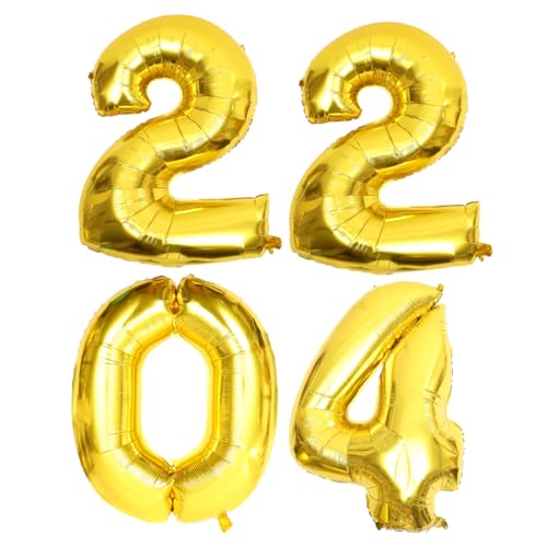 GALPADA Folienballon Große Zahlen Luftballons für Neujahrsparty Dekoration Strapazierfähige Aluminiumfolie für Geburtstags Hochzeits und Jubiläumsfeiern Vielseitig für Innen und GALPADA Folienballon Große Zahlen Luftballons für Neujahrsparty Dekoration Strapazierfähige Aluminiumfolie für Geburtstags Hochzeits und Jubiläumsfeiern Vielseitig für Innen und von GALPADA
