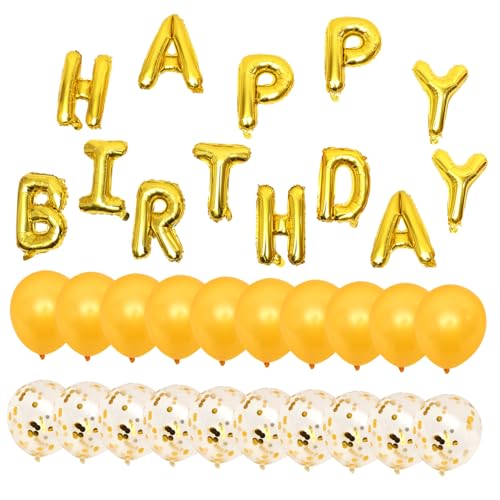 GALPADA Folienballon Happy Birthday Buchstaben Gold DIY Ballonbogen Deko Kit für Geburtstag Party Foto Requisiten Wiederverwendbar und Sichere Ballonornamente GALPADA Folienballon Happy Birthday Buchstaben Gold DIY Ballonbogen Deko Kit für Geburtstag Party Foto Requisiten Wiederverwendbar und Sichere Ballonornamente von GALPADA