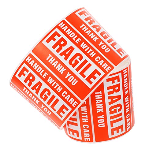 GALPADA Fragile Versandaufkleber Selbstklebend Warnetiketten Handle With Care Label für Kartons Papier Ablösbare Starke Haftung Verpackungsaufkleber GALPADA Fragile Versandaufkleber Selbstklebend Warnetiketten Handle With Care Label für Kartons Papier Ablösbare Starke Haftung Verpackungsaufkleber von GALPADA