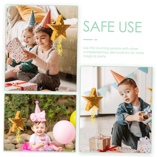 GALPADA Fünfeckige Pinata Partydeko mit Bunten Quasten Vielseitiges Candy Holder für Kindergeburtstag Karneval und Themenparty GALPADA Fünfeckige Pinata Partydeko mit Bunten Quasten Vielseitiges Candy Holder für Kindergeburtstag Karneval und Themenparty von GALPADA