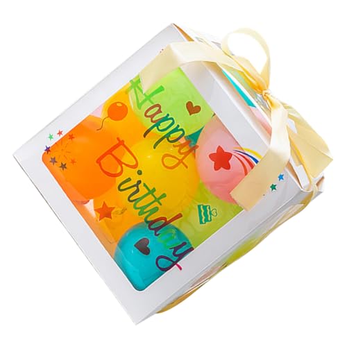 GALPADA Geburtstagsdeko Ballon Box mit Bunten Ballons und Teiligen Aufklebern Kreative Geschenkbox für Jungen Mädchen Party Dekoration Wiederverwendbar Vielseitig Einsetzbar GALPADA Geburtstagsdeko Ballon Box mit Bunten Ballons und Teiligen Aufklebern Kreative Geschenkbox für Jungen Mädchen Party Dekoration Wiederverwendbar Vielseitig Einsetzbar von GALPADA