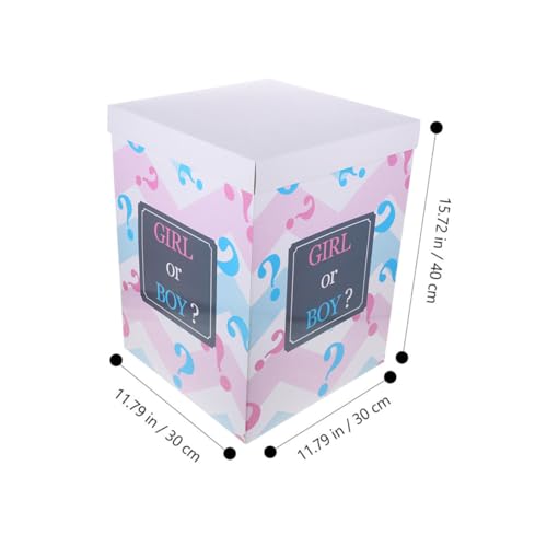 GALPADA Gender Reveal Box mit Pinken Konfetti ballons Gender Party Deko Shower Überraschung für Jungen oder Mädchen Babyparty Geschlechtsverkündung GALPADA Gender Reveal Box mit Pinken Konfetti ballons Gender Party Deko Shower Überraschung für Jungen oder Mädchen Babyparty Geschlechtsverkündung von GALPADA