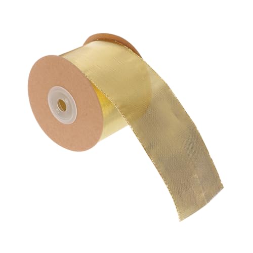 GALPADA Geschenkband Goldfarben Breit Metallic Geschenkverpackungsband für Geburtstag Weihnachten Hochzeit Party Dekoration Festliches Schleifenband von GALPADA