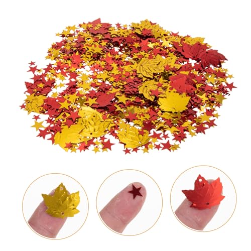 GALPADA Glitter Konfetti in Ahornblattform Farbiges Party Streudeko Leichtes PVC Material für Geburtstag Hochzeit Weihnachts und Festtagsdekoration GALPADA Glitter Konfetti in Ahornblattform Farbiges Party Streudeko Leichtes PVC Material für Geburtstag Hochzeit Weihnachts und Festtagsdekoration von GALPADA