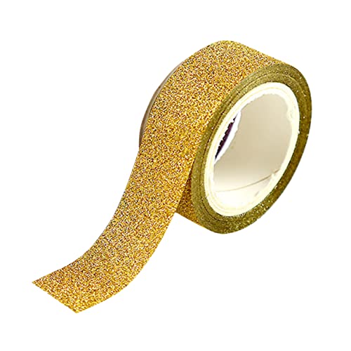 GALPADA Glitzer Washi Tape Selbstklebendes Papierband Dekoratives Klebeband für DIY Etikettenhandwerk und Bastelprojekte für Büro und Schule von GALPADA