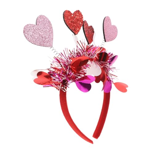 GALPADA Glitzerndes Herz Haarband Cupid Stirnband für Festivals Valentinstag Kostüm Kopfschmuck mit Herzboppern für Damen Mädchen Single Party Foto Requisiten Jubiläen GALPADA Glitzerndes Herz Haarband Cupid Stirnband für Festivals Valentinstag Kostüm Kopfschmuck mit Herzboppern für Damen Mädchen Single Party Foto Requisiten Jubiläen von GALPADA